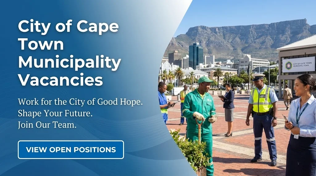 City of Cape Town Municipality Vacancies in Water and Sanitation Department