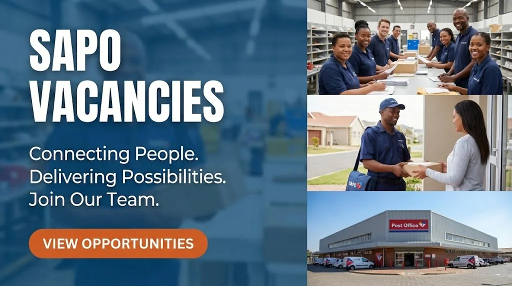 SAPO Vacancies in South Africa Postal Services for Freshers SAPO Vacancies in South Africa Postal Services for Freshers